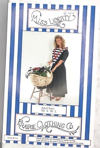 Miss Liberty Sewing Pattern Prairie Clothing Co Dress Sz Adult XS S M L UNCUT - Picture 1 of 4