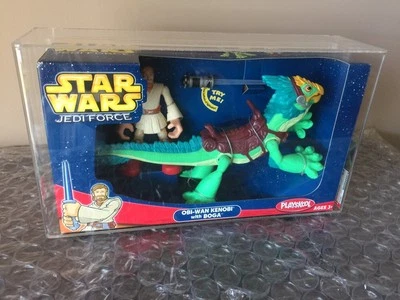 Hasbro Star Wars 2004 Playskool Jedi Force Obi-Wan Kenobi Boga AFA 85 o 8,5 Foto 1 de 4