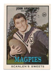 1968 B Scanlens Rugby League (34) John ARMSTRONG Magpies (Near Mint) - Picture 1 of 2
