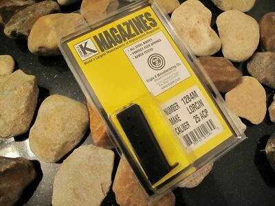 SINGLE Fits Lorcin L25 FACTORY MAGAZINE NEW 6rd Mag .25 ACP Black USA MADE! - Image 1 of 4