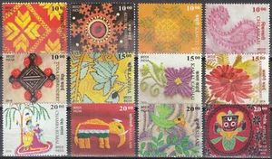 India - New Issue 2019-12-19 (3303-3314) Embroidery - Picture 1 of 1