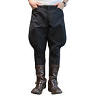 Men Breeches Trousers Lace Up Bottom Tapered Pants Horse Riding Jumping Sports
