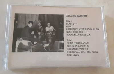 Stray Cats Blast Off Advance Cassette Tape 1989 Brian Setzer Promotional Copy Foto 1 de 4