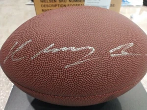 JOHN BROWN Signed "SMOKEY" Wilson NFL Football (Beckett Witness COA) W / Display - Picture 1 of 8