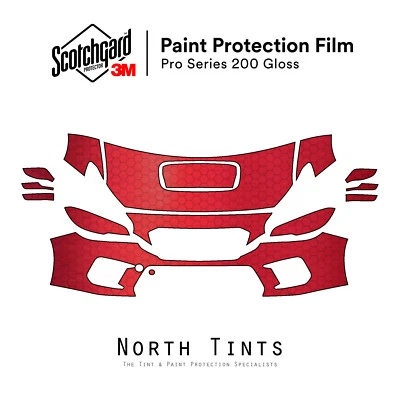 Sujetador transparente película de protección de pintura precortada 3M PRO PPF para Subaru WRX 2018-2021 Kit Foto 1 de 4