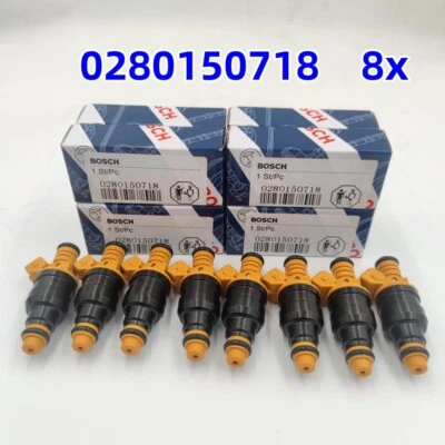 8X 0280150718 Original Bosch Upgrade Fuel Injectors For  F150 F250 F350 NEW - Изображение 1 из 4