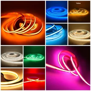 3mm 12/24V Thin COB LED Strip Light Low Voltage 384Leds/m Monitor atmosphere - Picture 1 of 74
