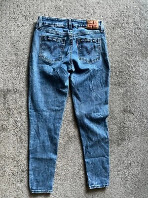 Womens Levi's 535 Super Skinny Blue Medium Wash Jeans Size 28x26 - Image 1 of 4