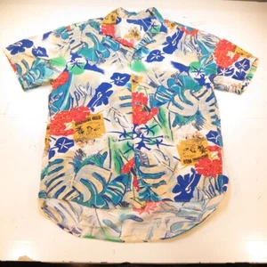 VINTAGE HAWAIIAN HULA HAWAII ALOHA TROPICAL BAHAMA SHIRT Mens S 100% Rayon JAM - Picture 1 of 9