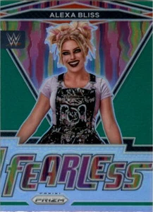 Panini Prizm WWE 2022 Fearless Prizms verde #5 Alexa Bliss - casi nuevo-como nuevo - Imagen 1 de 2