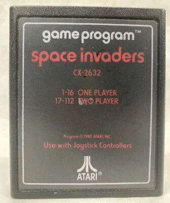 SPACE INVADERS CX2632 1980 ATARI 2600 GAME CARTRIDGE - Image 1 of 4