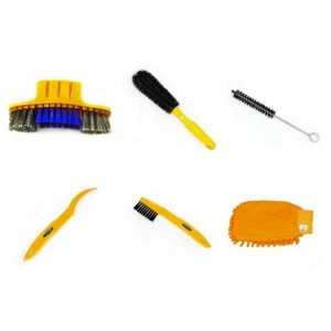 Bike Cleaning Tool Kit Cycling Tire Brush Chain Wash Brake Disc Cleaner Tools - Picture 1 of 8