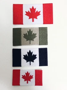 Bandiera Canada ferro su toppa, varie misure, backpackers, viaggiatori, militari - Foto 1 di 8