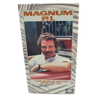 Vintage 1980 Vhs Magnum P.I. Tom Selleck  Episode Rare TV Series Action - Image 1 of 4