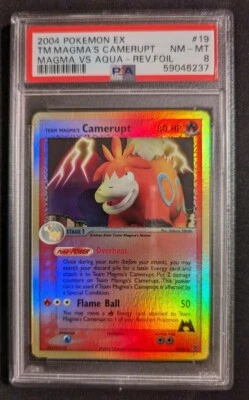 Team Magma's Camerupt PSA 8 NM Pokemon TCG EX Team Magma vs Team Aqua #19 Holo - Image 1 of 2
