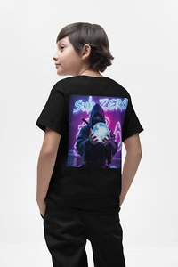 Kids T-Shirt, Mortal Kombat Sub Zero 100% Cotton Video Game Tee, Youth Apparel, - Picture 1 of 8