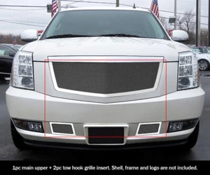 Se adapta a Cadillac Escalade malla de acero inoxidable parrilla inserto combo 2007-2014 - Imagen 1 de 4