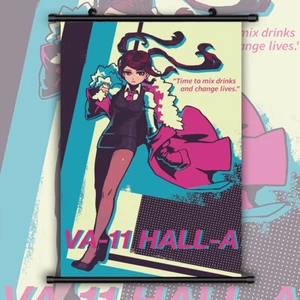 VA-11 HALL-A Jill HD Canvas Print Wall Poster Scroll Room Decor - Picture 1 of 5