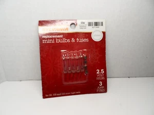 Weihnachten Hochzeit Sylvania klare Ersatzbirnen 2,5 Volt 3 AMP Sicherungen Neu in Verpackung - Bild 1 von 3