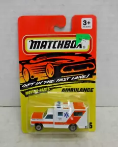 White/Orange Ambulance Matchbox #25 Diecast 122724AST2 - Picture 1 of 2