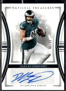 2023 NATIONAL TREASURES AUTOGRAPHS #SIG-DGO DALLAS GOEDERT /99 - Picture 1 of 2