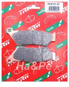 Pastillas de freno Honda SLR NX 650 LUCAS MCB 671 SV MCB671SV - Imagen 1 de 1