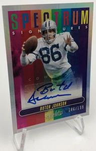 BUTCH JOHNSON AUTO SP/199 Card 2023 Panini SPECTRUM Signed DALLAS COWBOYS - Picture 1 of 9
