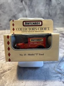 MATCHBOX COLLECTOR'S CHOICE NO. 15 MODEL T FORD RED Limited Edition 1994 tt-11 - Picture 1 of 8