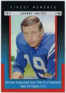 2006 Topps Finest - Finest Moments Red Refractor #JU10 Johnny Unitas /399 Colts - Picture 1 of 2