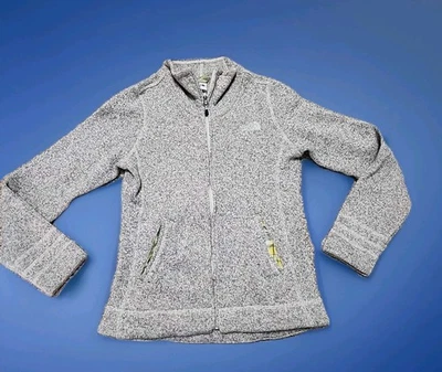 Chaqueta polar The North Face cremallera completa media luna puesta de sol gris jaspeado mujer pequeña Foto 1 de 4