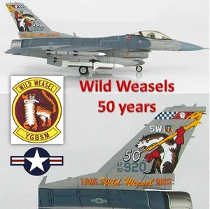Hobby Master 1/72 HA3849 F-16C USAF 77° FS Wild Weasels "50 anni di YGBSM" - Foto 1 di 9