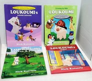 Loukoumi 4 Bücher Set: Geschenk (ohne CD), gute Taten, Aufwachsen, Park Audio Link - Bild 1 von 23