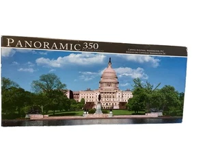 "Rompecabezas panorámico 350 piezas edificio del Capitolio Washington DC 18,25"" X 7,25"" sellado" - Imagen 1 de 5