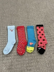 American Girl Doll Wellie Wishers Sock Set for Girls Set of 4 Pairs New - Picture 1 of 2