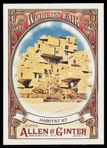 2017 Topps Allen & Ginter Habitat 67 - Expo #WF-19 BASEBALL CARD World’s Fair - Picture 1 of 2