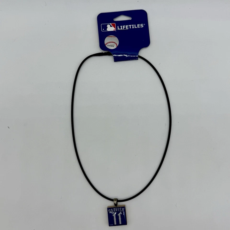 MLB Texas Rangers Darvish Life Tiles Stretchable Necklace Approximately 17.5” - Image 1 of 4