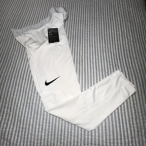 Nike Kompressionshose Medium Style 838067-100 weiß Zug Sportler - Bild 1 von 12