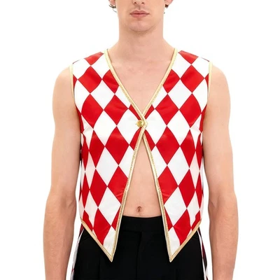 #XL Mujeres Circo Ringmaster Cosplay Rendimiento Disfraz Sin Mangas Cuello en V Conjunto Foto 1 de 4