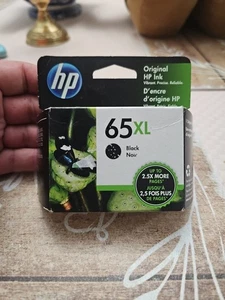 HP 65XL Czarny wkład atramentowy NOWY Oryginalny Exp 12/22 - Zdjęcie 1 z 3