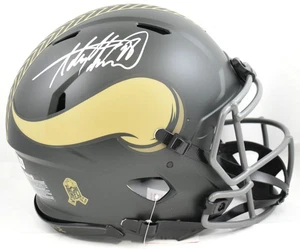 Adrian Peterson Signed Vikings F/S Salute 25 Speed Authentic Helmet - Beckett W - Picture 1 of 5