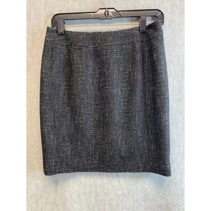 Halogen für Petite Focus Tweed Bleistiftrock schwarz weiß Größe 6P knielang - Bild 1 von 6