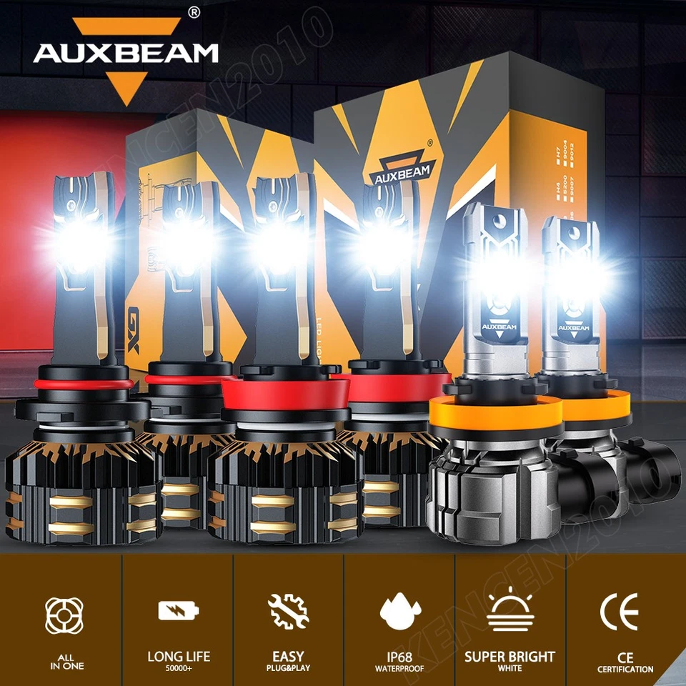 Faros LED altos/bajos/niebla para Jeep Grand Cherokee 2014-2017 AUXBEAM Canbus Foto 1 de 4