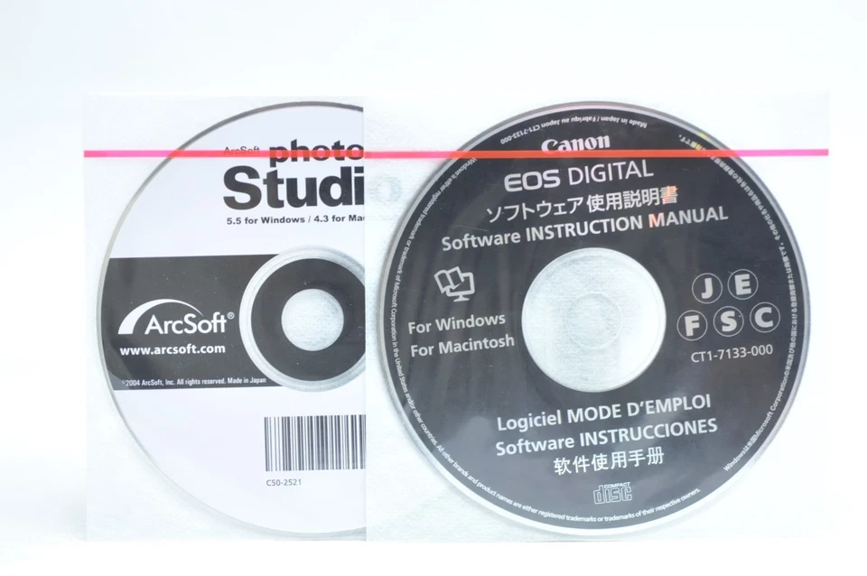Manual de instrucciones de software digital Canon EOS CD ROM con edición de fotos Foto 1 de 1