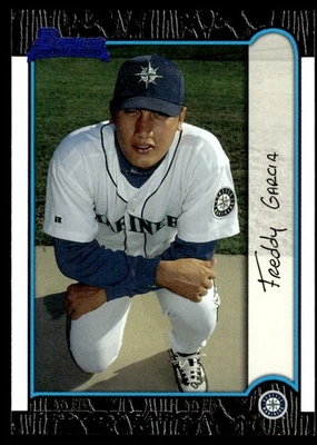 1999 Bowman Chrome Freddy Garcia Rookie Seattle Mariners #404 - Image 1 of 2