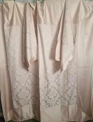 SANDERSON cream/gold Double Duvet & 2 Pillow Cases 76 X 76 Inch Satin Border - Image 1 of 4