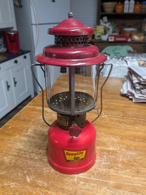 Linterna de bote vintage Kamplite de doble manto KFL-2 Foto 1 de 4