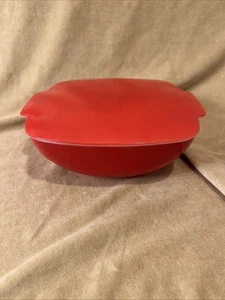Pyrex A-25.  515B 1,5 Quart bedeckt rot Schüssel mit Deckel Vintage - Bild 1 von 8