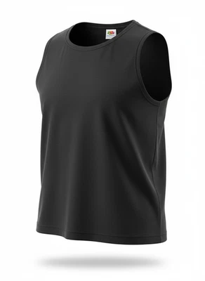 Camiseta sin mangas Fruit of the Loom (negra) para mujer talla grande L [HT74] Foto 1 de 4