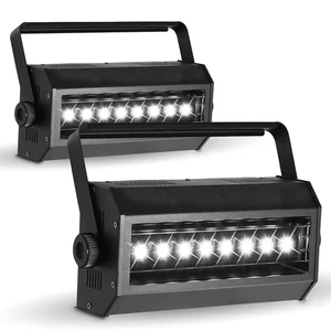 2x Multi Colour Strobe Blitzer 160 RGB 8 x 20W COB LED Lighting Effect Equinox - Picture 1 of 7