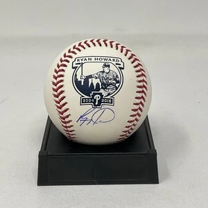 Ryan Howard Autographed Philadelphia Phillies Retirement ROML Baseball JSA COA - Picture 1 of 2